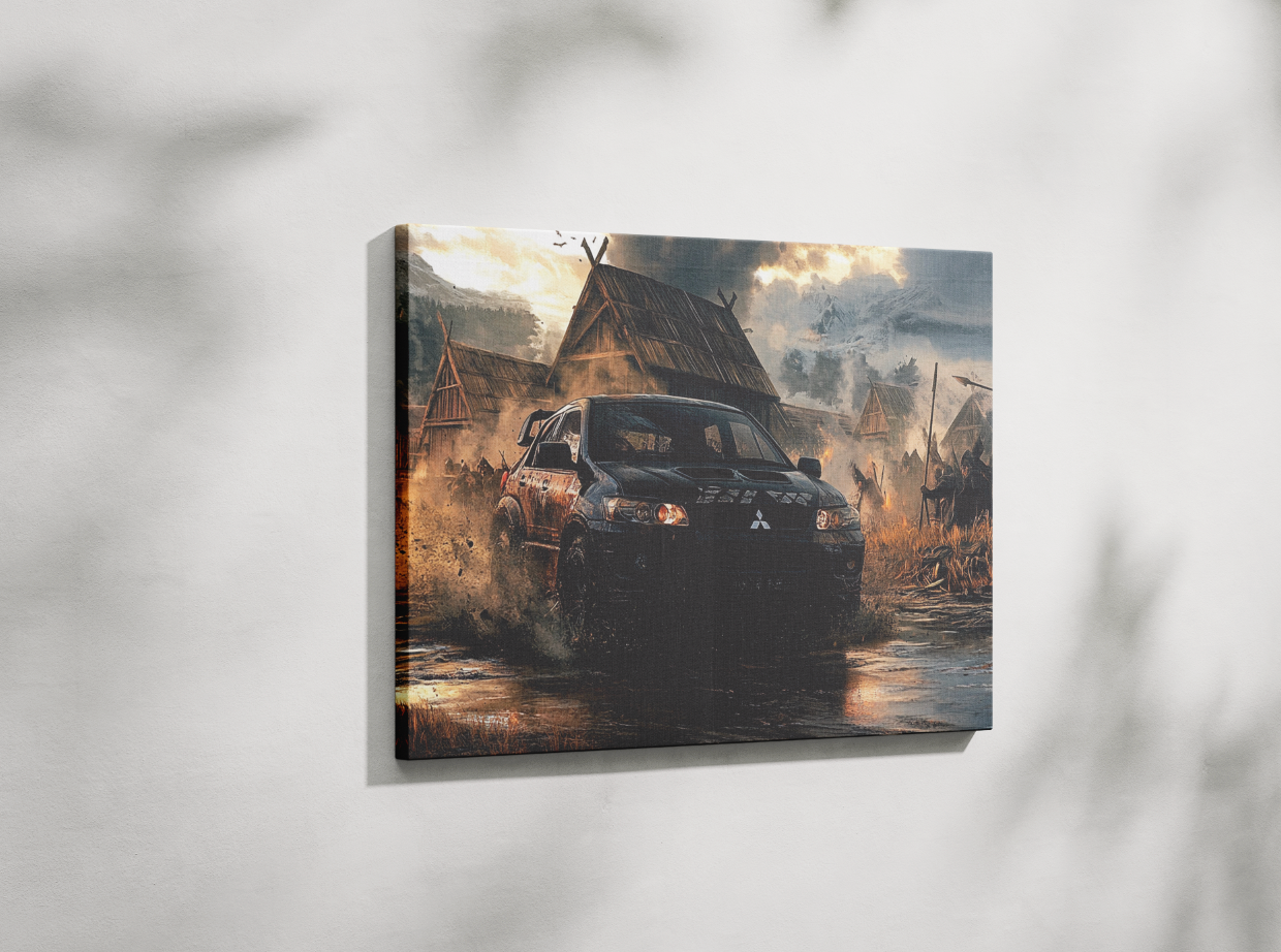 EVO LANCER CANVAS ART