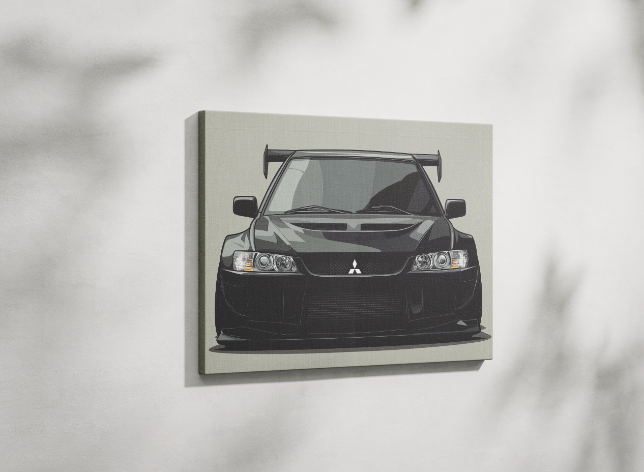 EVO LANCER CANVAS ART