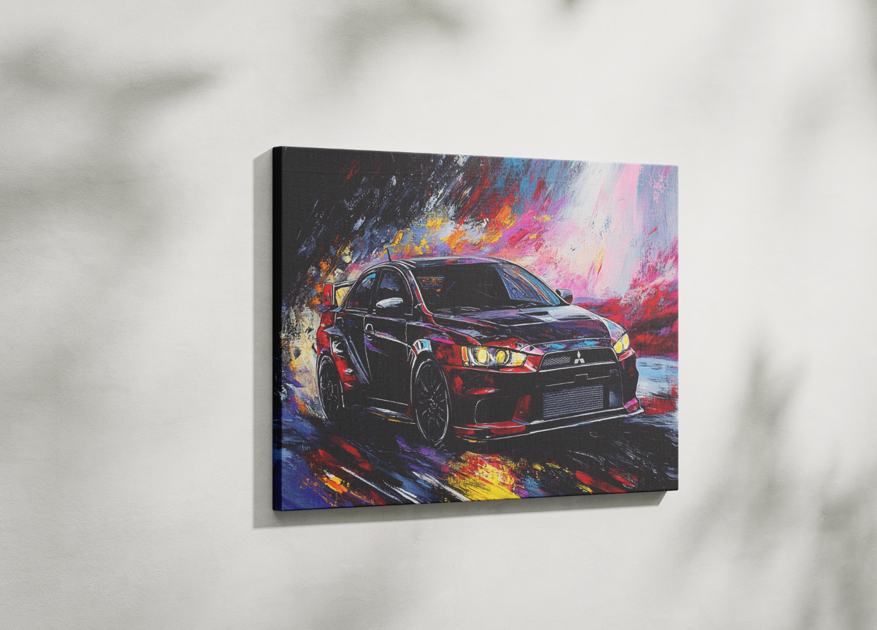 EVO LANCER CANVAS ART