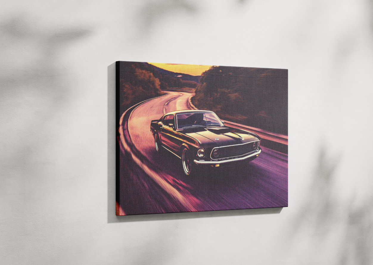 MUSTANG CANVAS ART