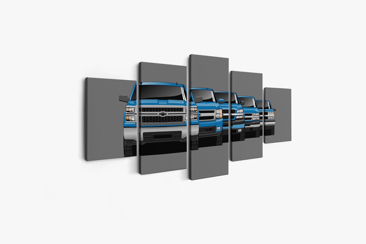 SILVERADO TRUCK GENERATIONS WALL ART