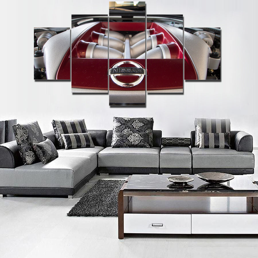 JDM ENGINE CAR CANVAS ART