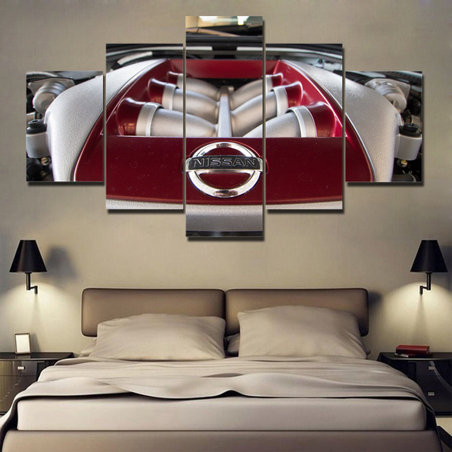 JDM ENGINE CAR CANVAS ART