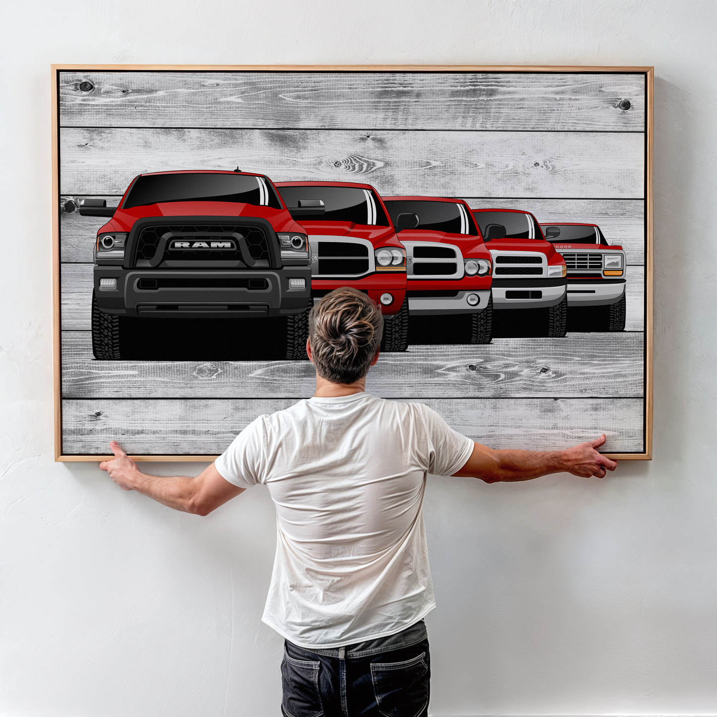 RAM TRUCK GENERATIONS WALL ART