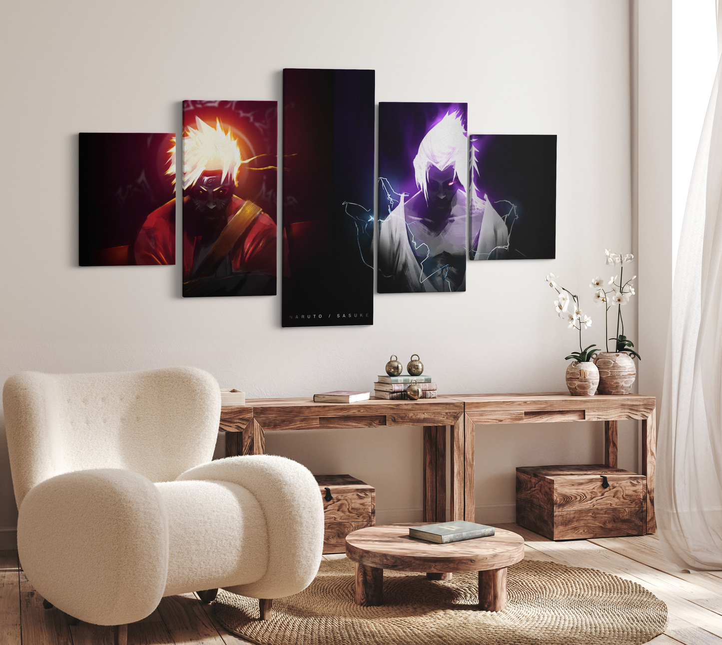 NARUTO & SASUKE CANVA ART