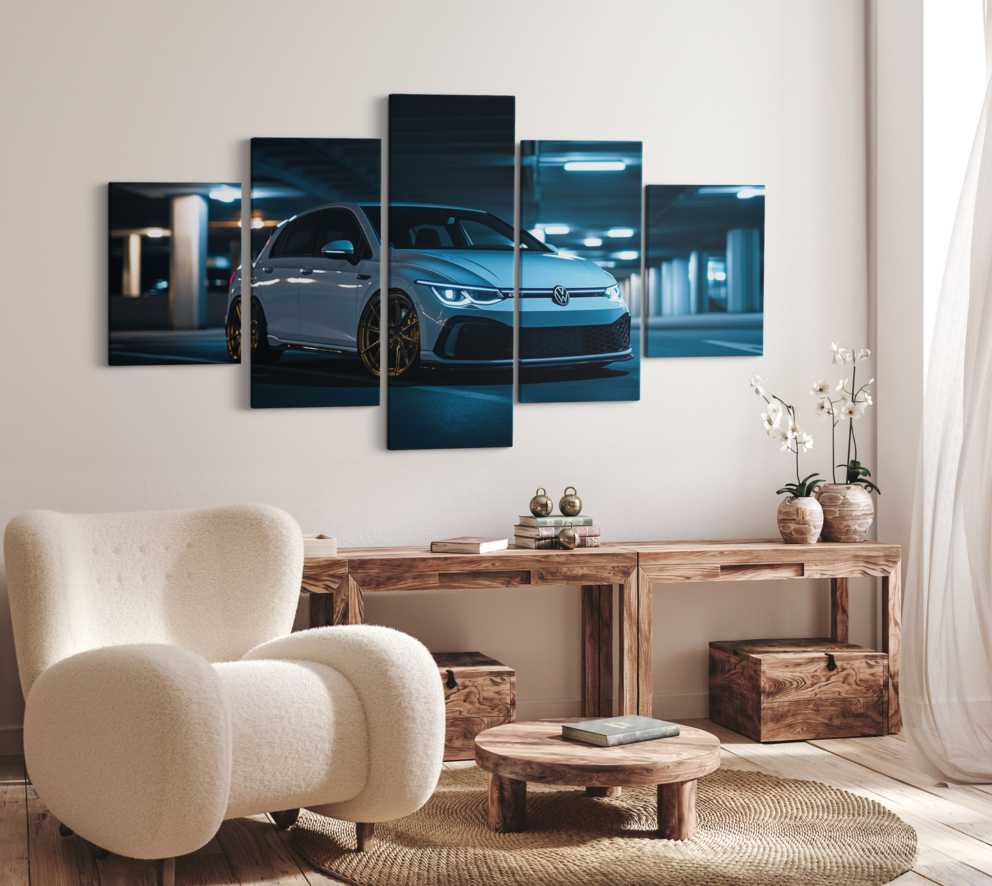 VOLKSWAGEN GOLF CANVAS ART