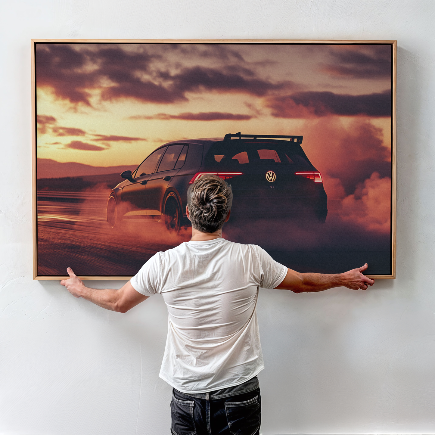 VOLKSWAGEN GOLF CANVAS ART