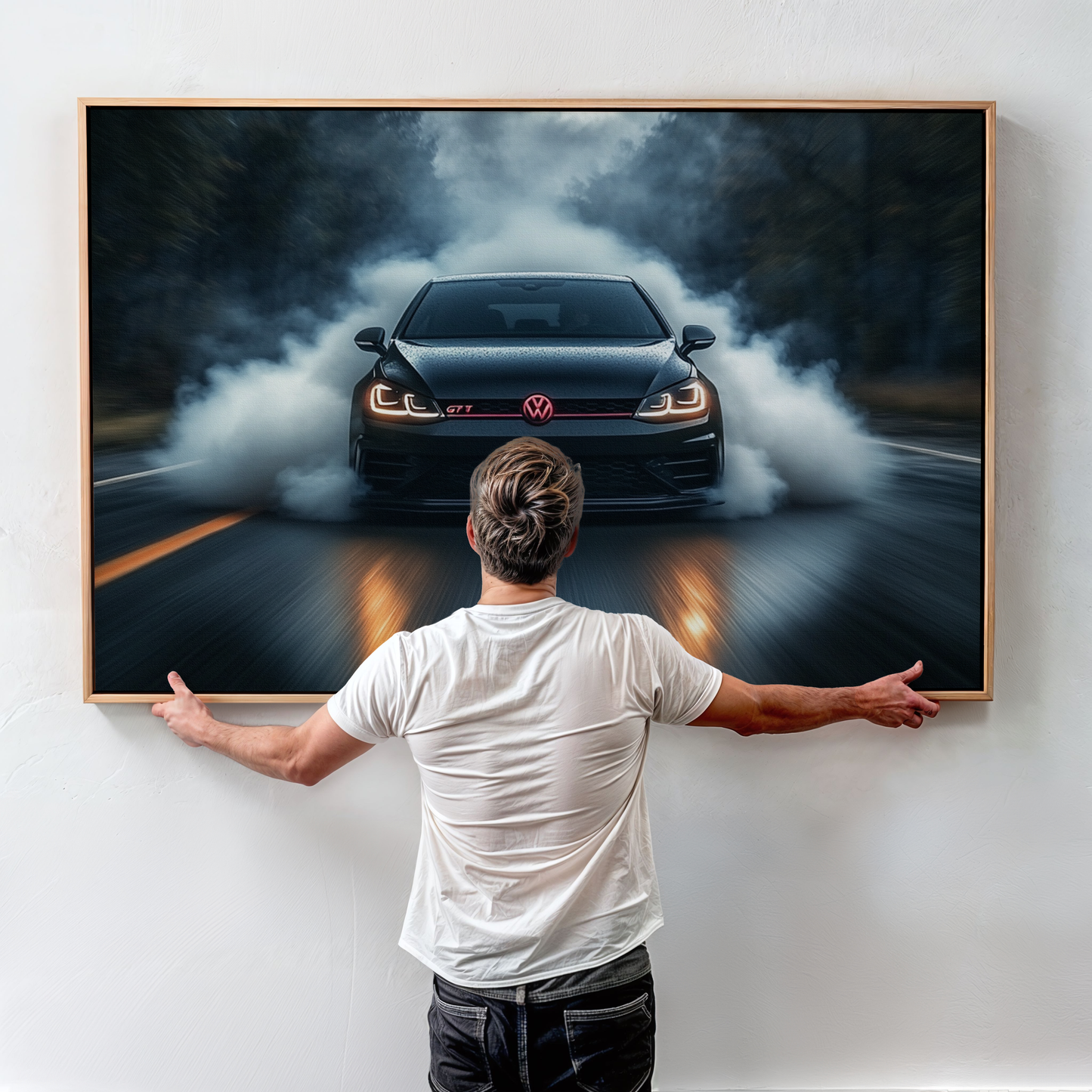 VOLKSWAGEN GOLF CANVAS ART