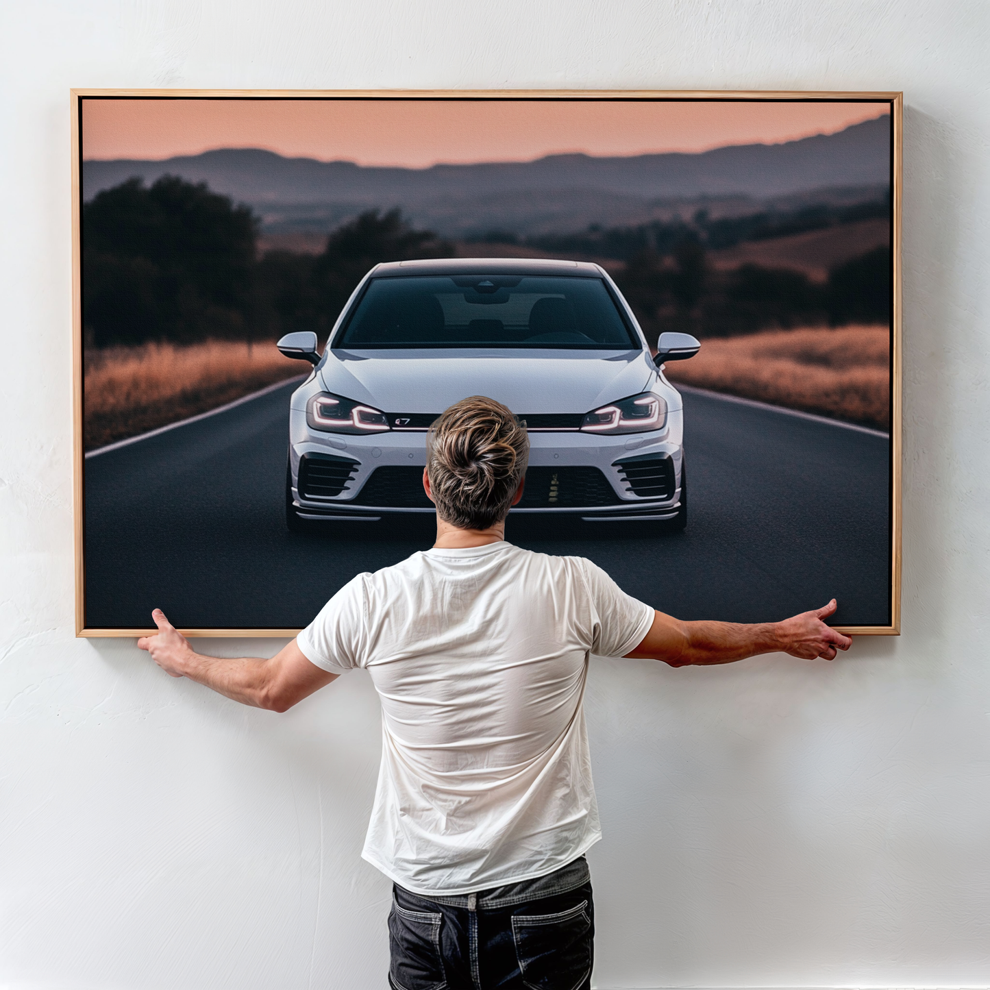 VOLKSWAGEN GOLF CANVAS ART