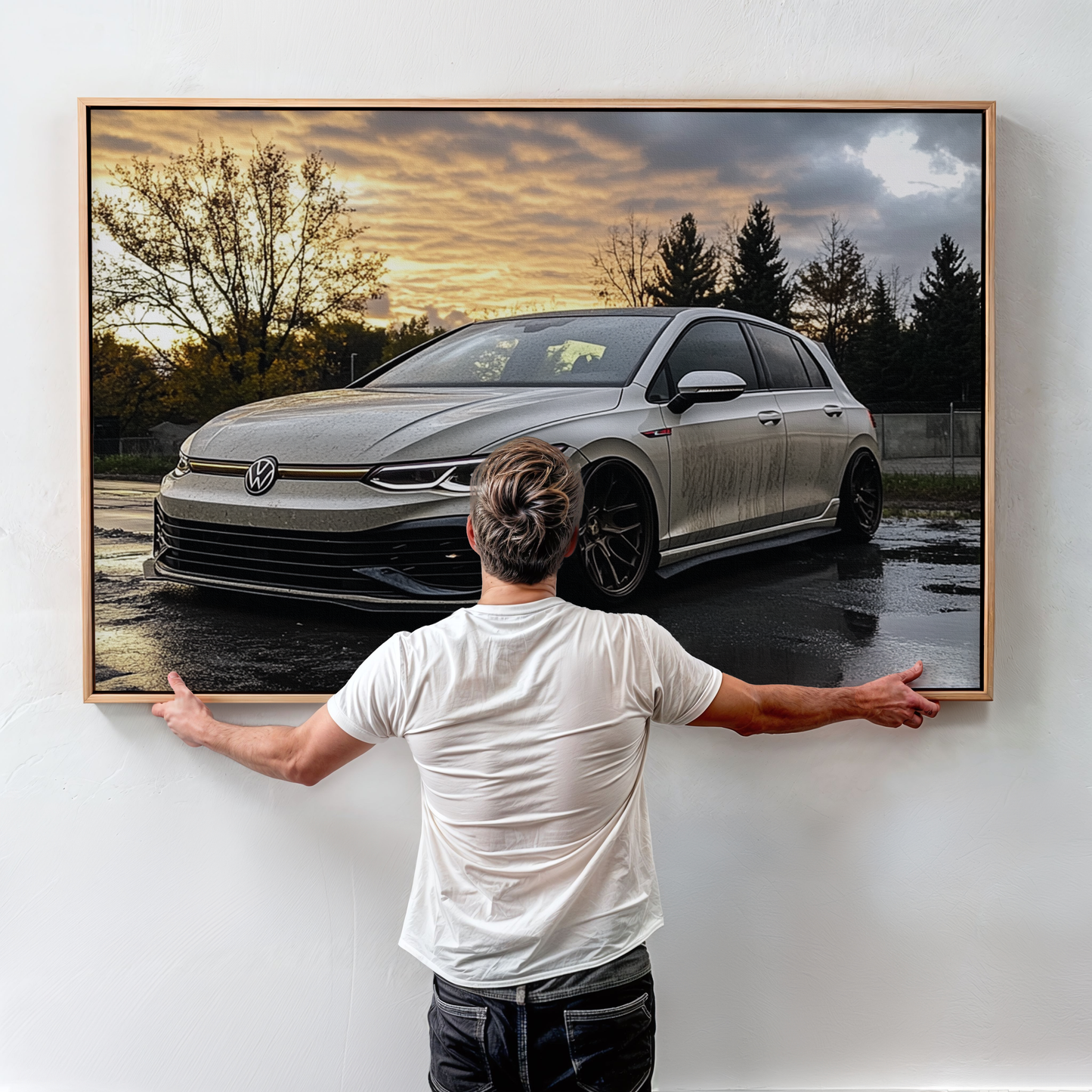 VOLKSWAGEN GOLF CANVAS ART