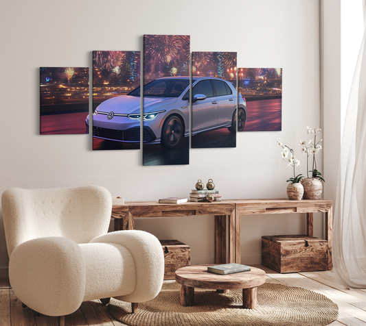 VOLKSWAGEN GOLF CANVAS ART