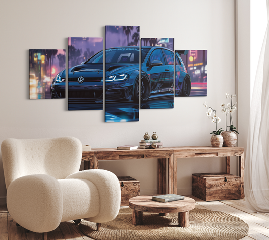 VOLKSWAGEN GOLF CANVAS ART