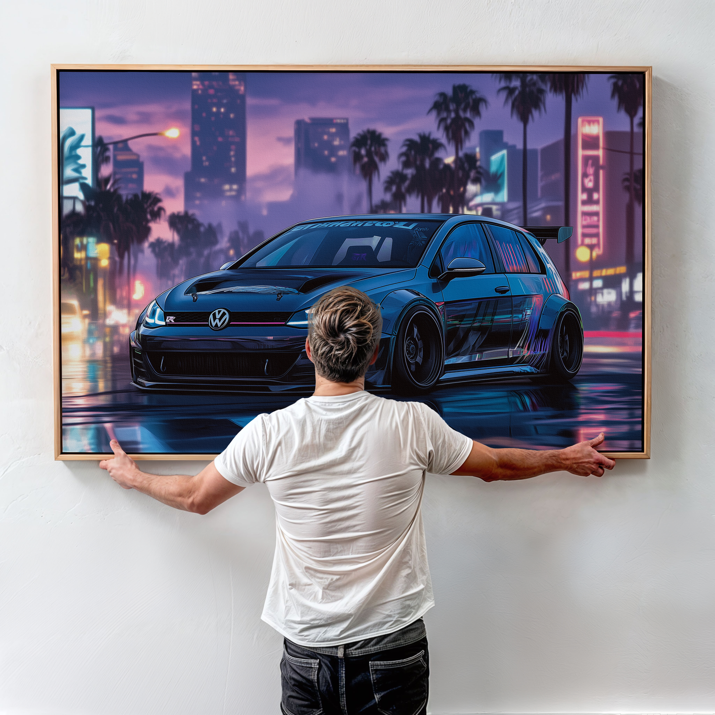 VOLKSWAGEN GOLF CANVAS ART