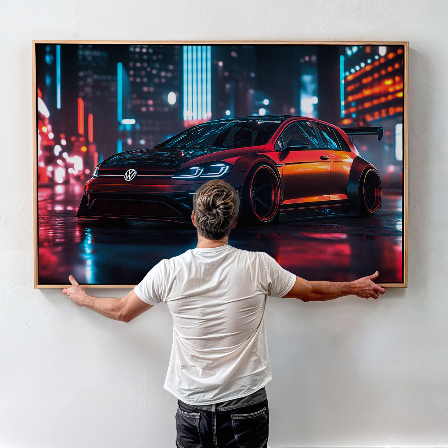 VOLKSWAGEN GOLF CANVAS ART