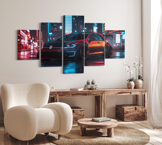 VOLKSWAGEN GOLF CANVAS ART