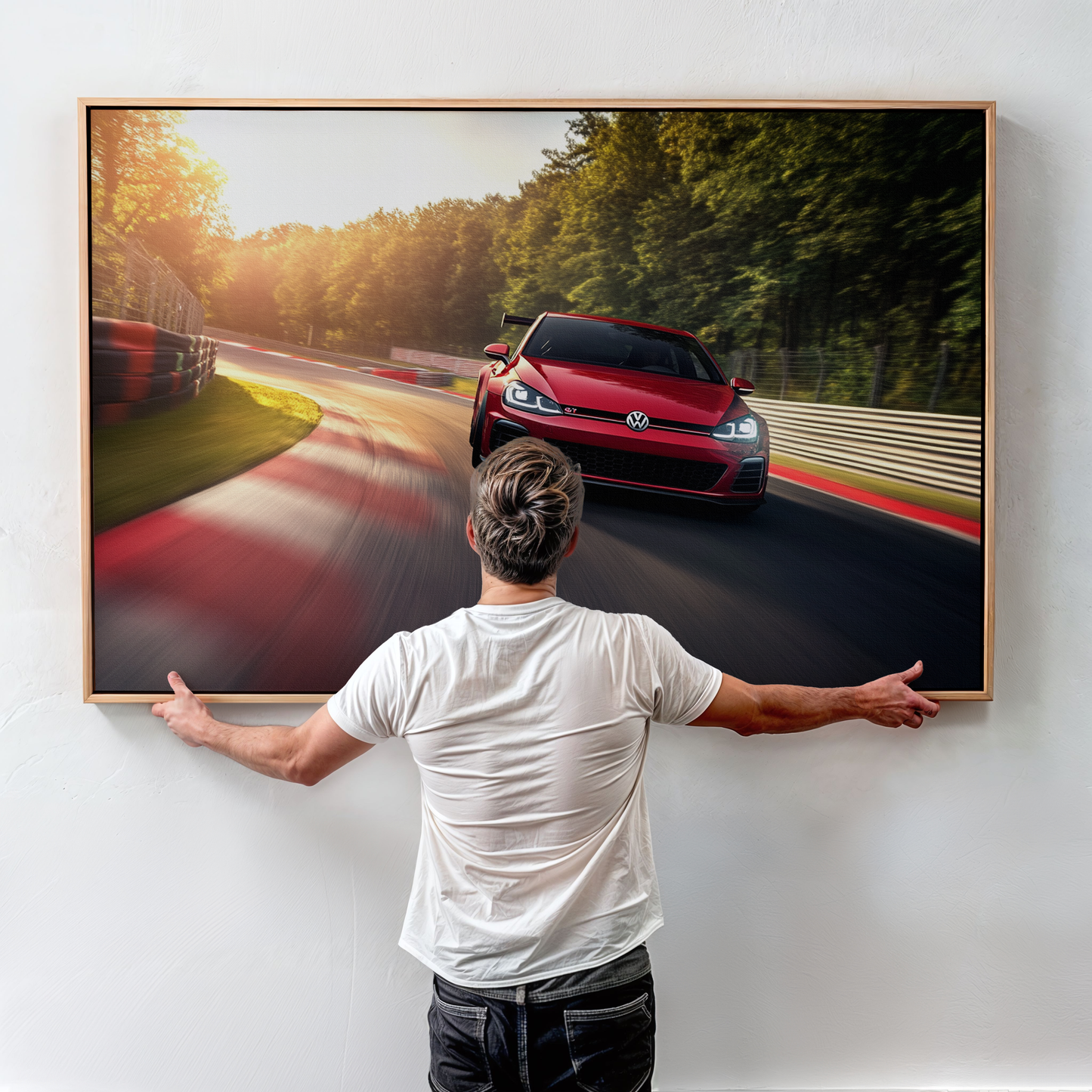 VOLKSWAGEN GOLF CANVAS ART