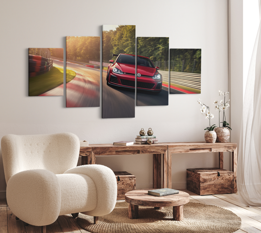 VOLKSWAGEN GOLF CANVAS ART