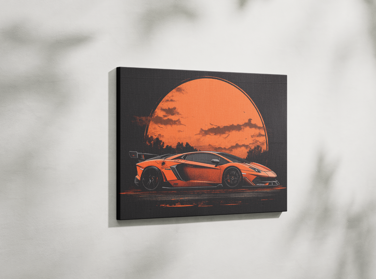 LAMBO CANVAS ART