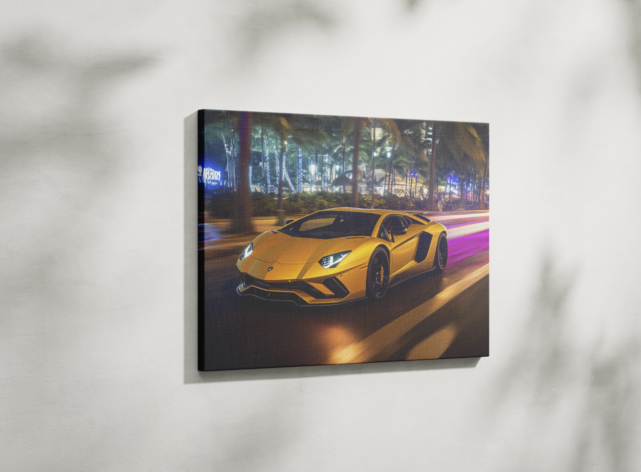 LAMBO CANVAS ART