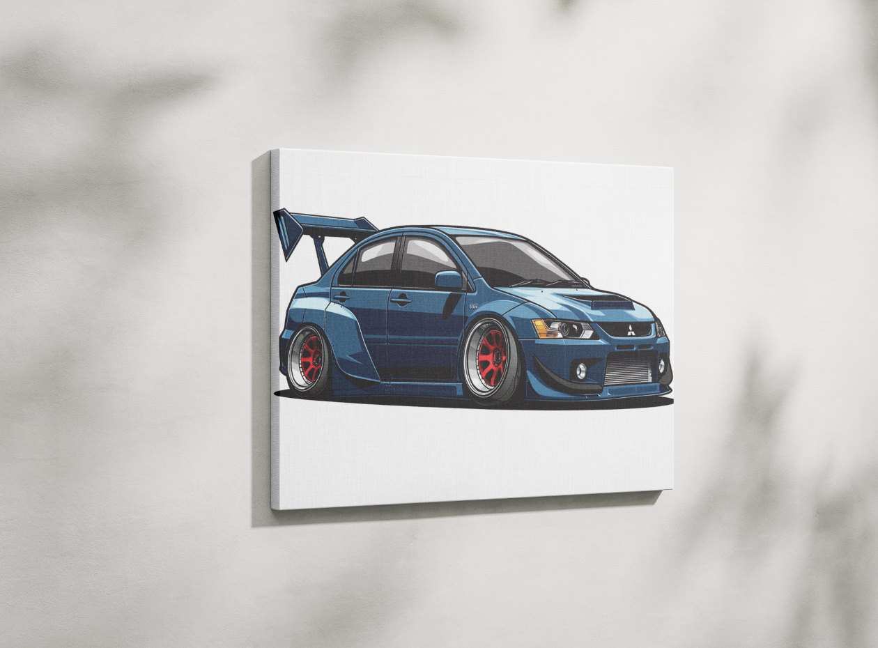 EVO LANCER CANVAS ART