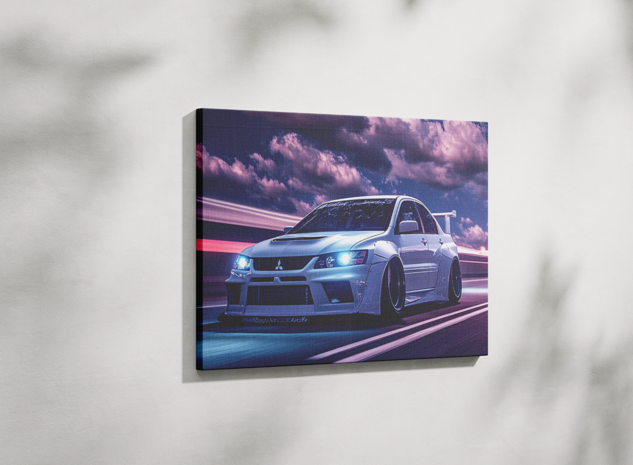 EVO LANCER CANVAS ART