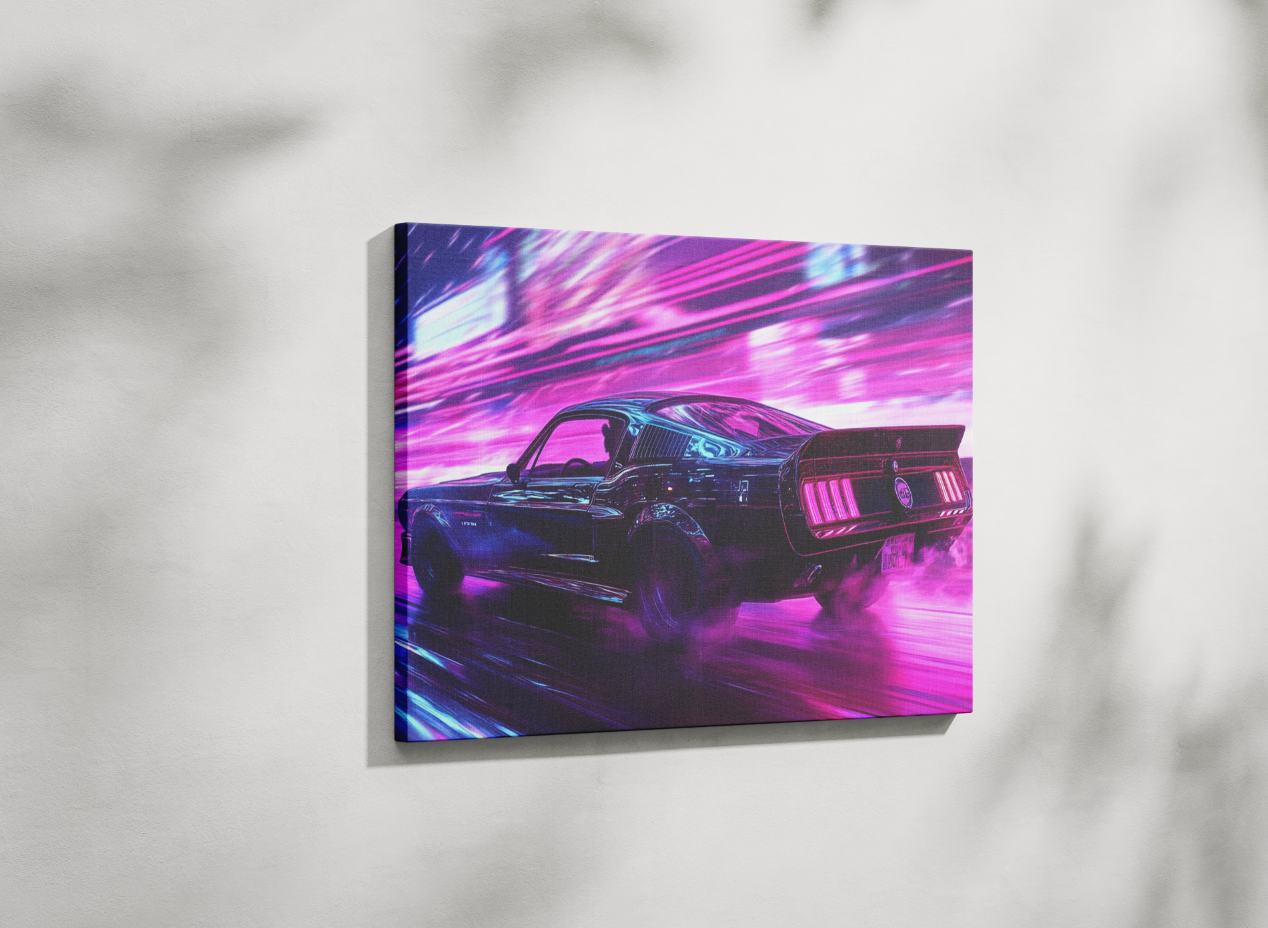 MUSTANG CANVAS ART