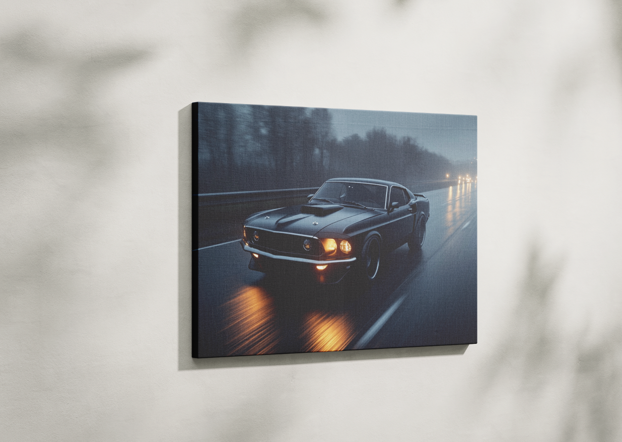 MUSTANG CANVAS ART