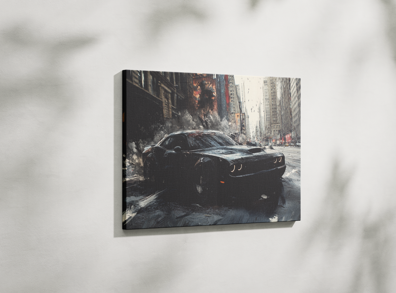 DODGE CHALLENGER CANVAS ART