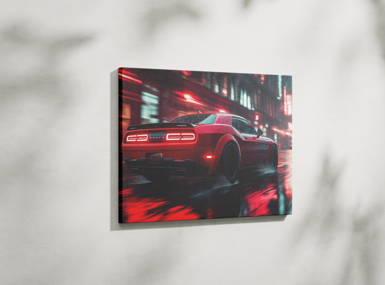 DODGE CHALLENGER CANVAS ART