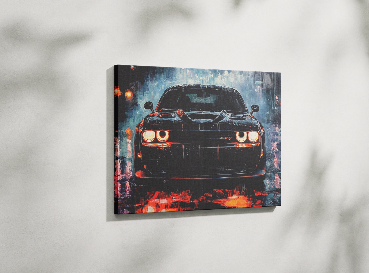 DODGE CHALLENGER CANVAS ART