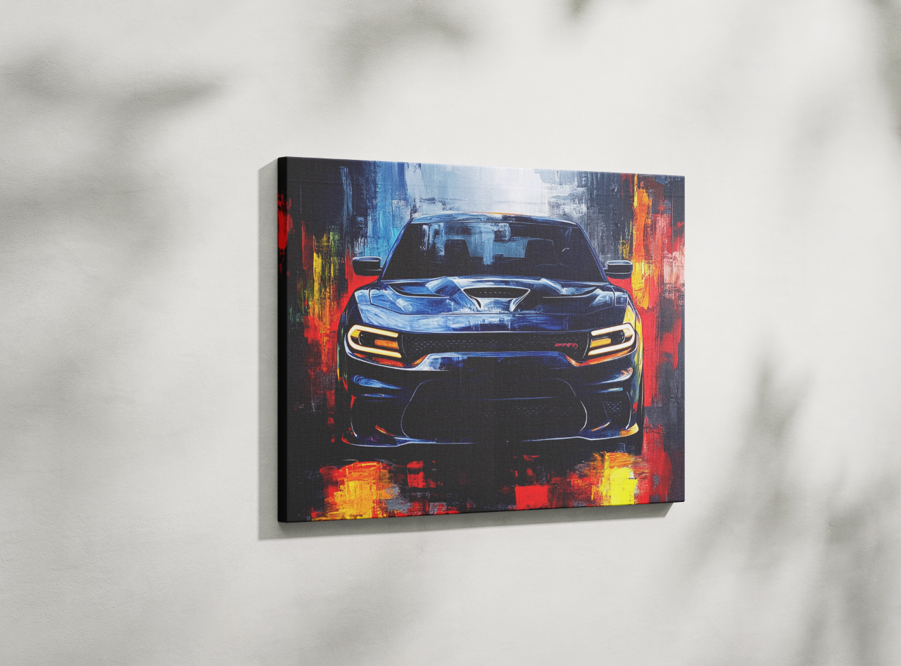 DODGE CHALLENGER CANVAS ART