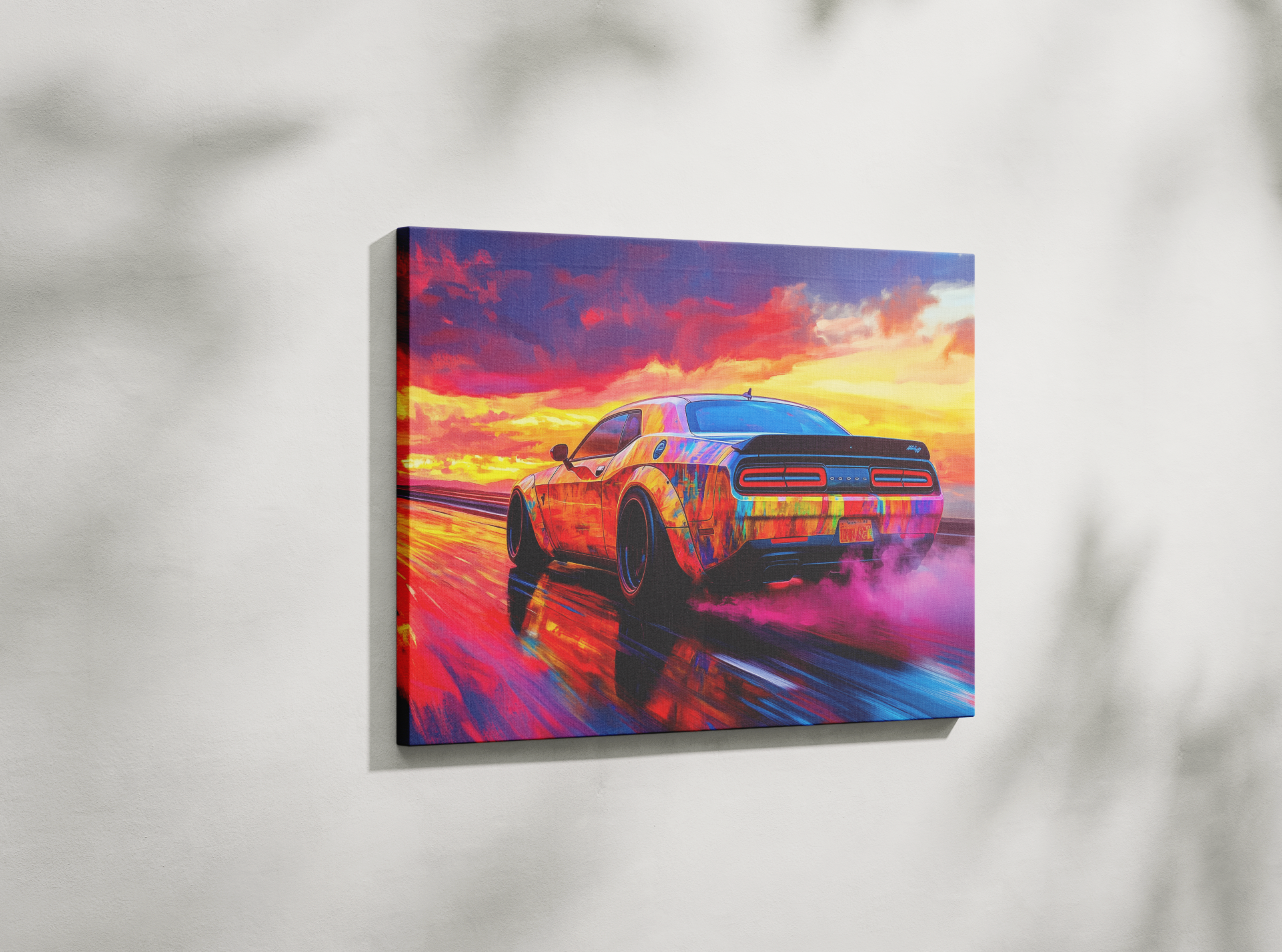 DODGE CHALLENGER CANVAS ART