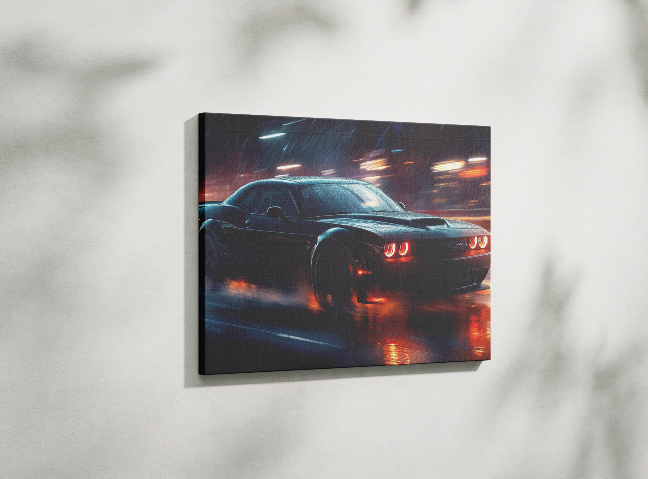 DODGE CHALLENGER CANVAS ART