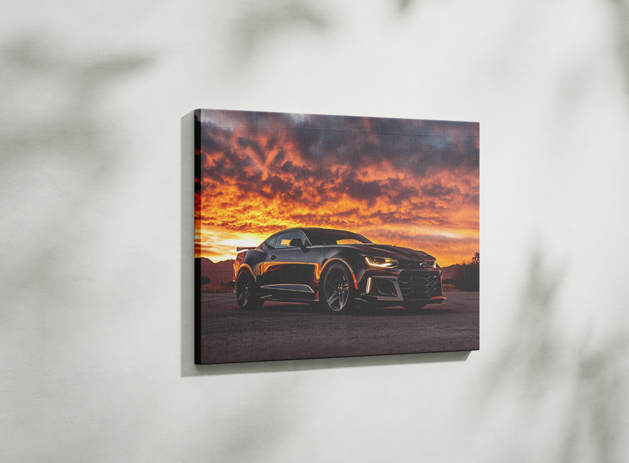 CAMARO CAR CANVAS ART