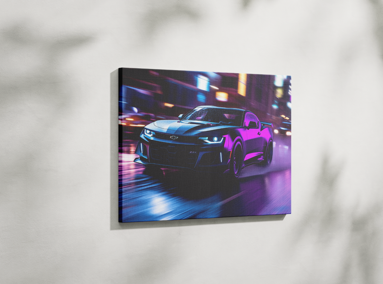 CAMARO CAR CANVAS ART