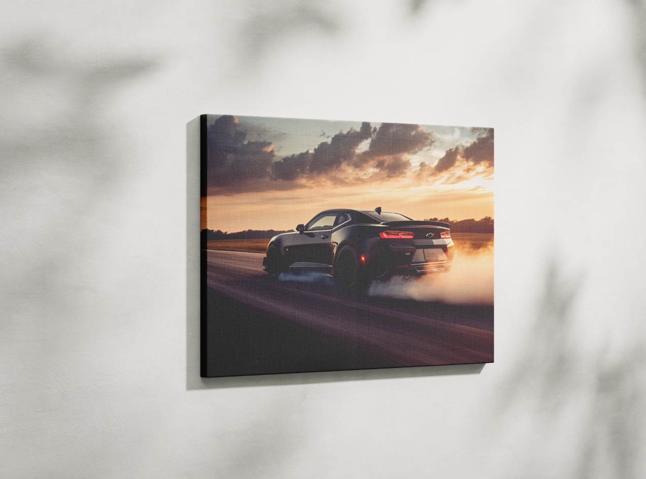 CAMARO CAR CANVAS ART