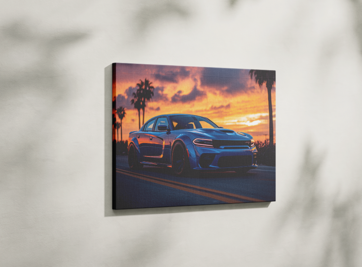 DODGE CHARGER CANVAS ART