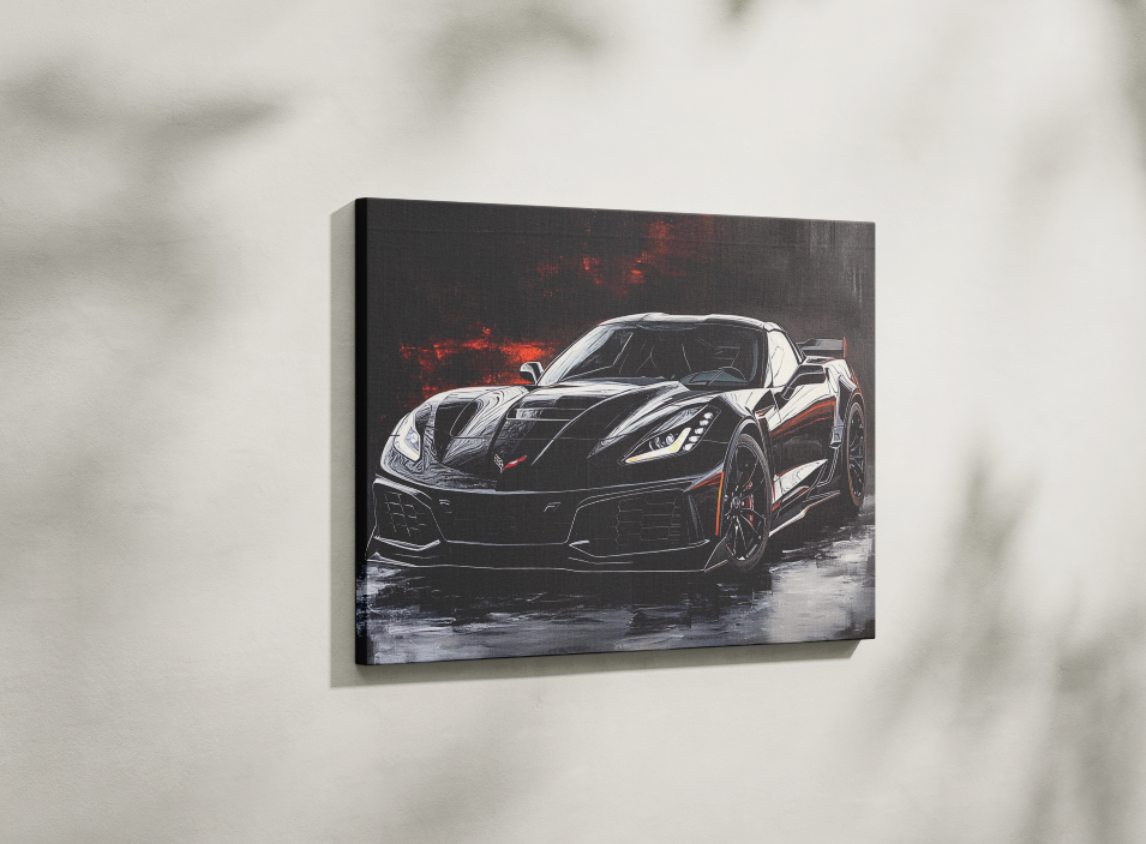 CORVETTE CANVAS ART