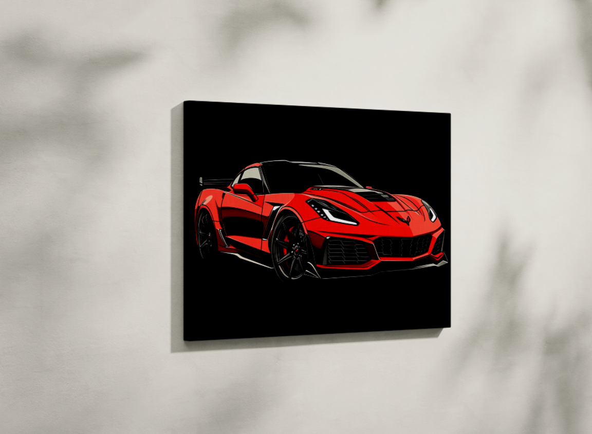 CORVETTE CANVAS ART