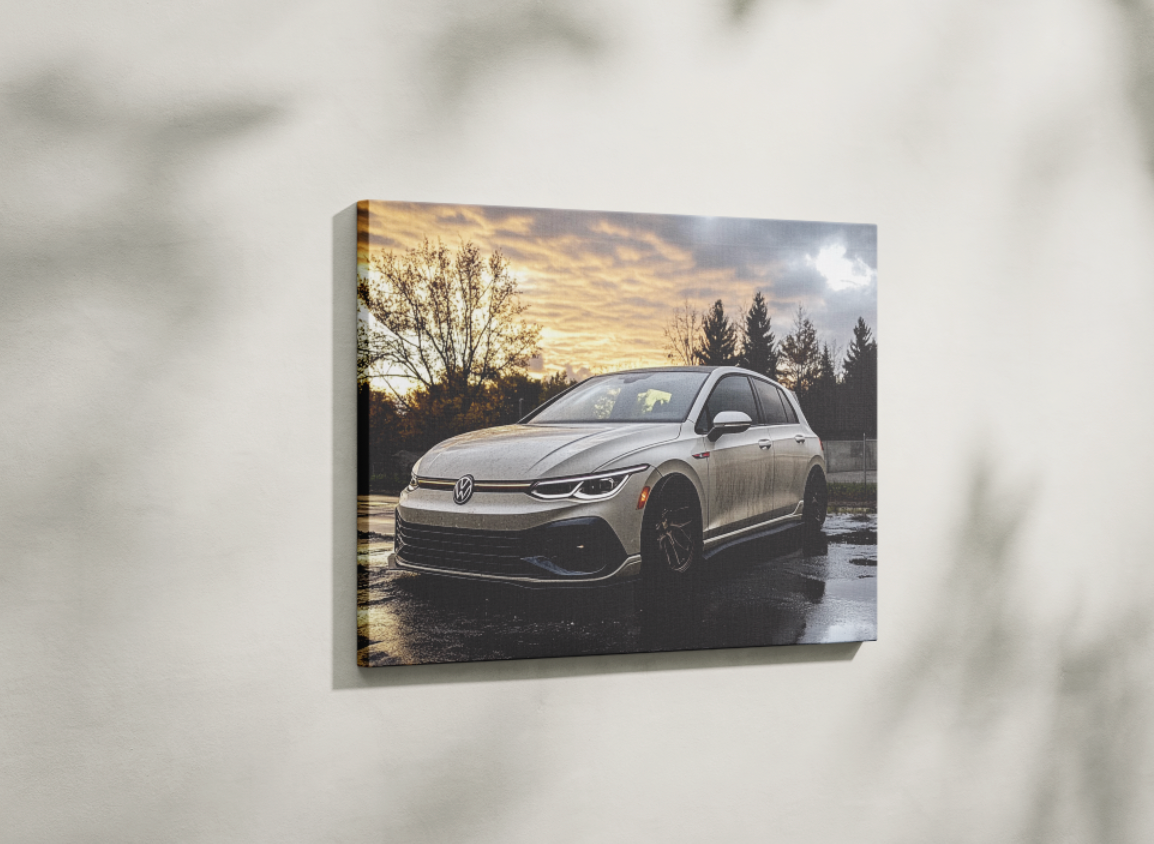 VOLKSWAGEN GOLF CANVAS ART