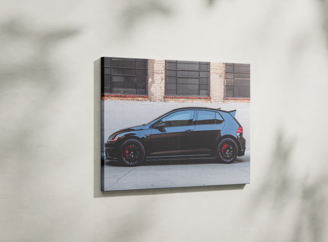 VOLKSWAGEN GOLF CANVAS ART