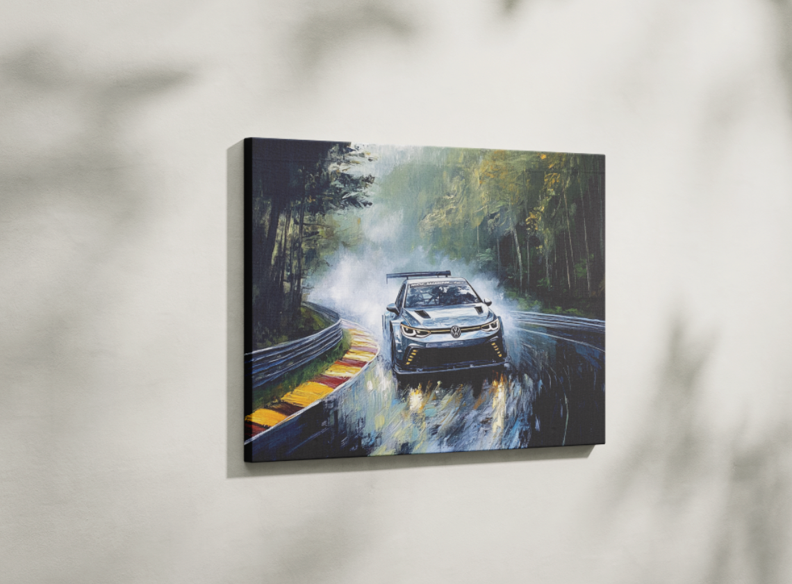 VOLKSWAGEN GOLF CANVAS ART