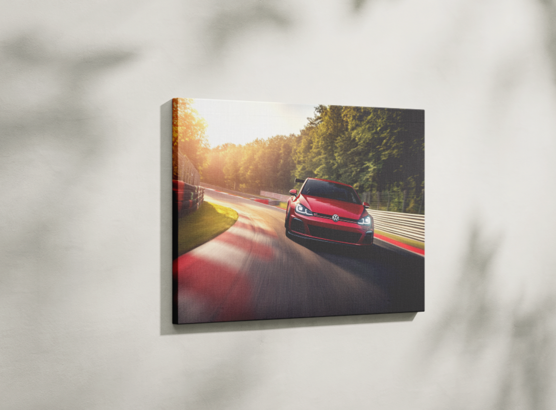 VOLKSWAGEN GOLF CANVAS ART