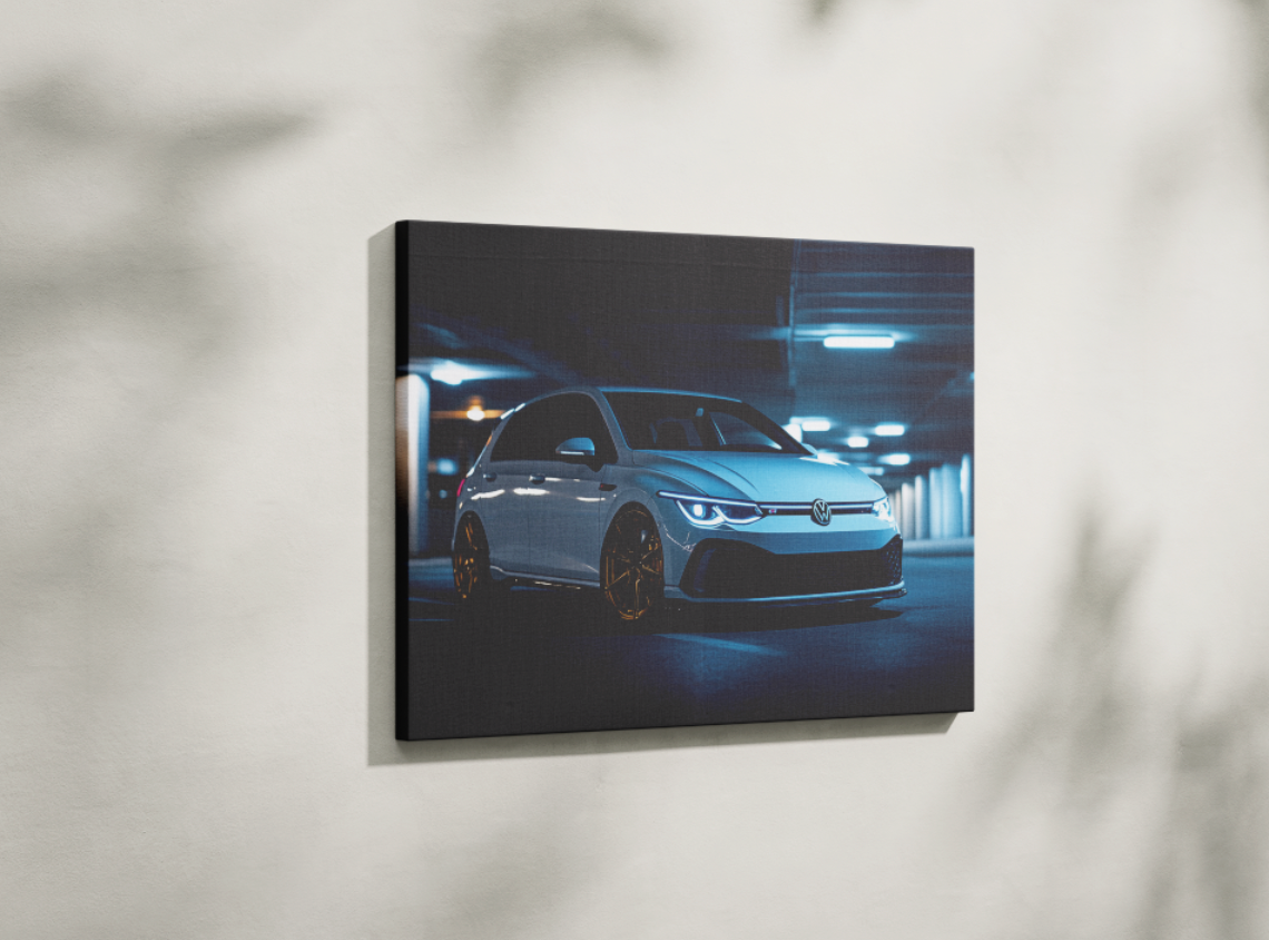 VOLKSWAGEN GOLF CANVAS ART