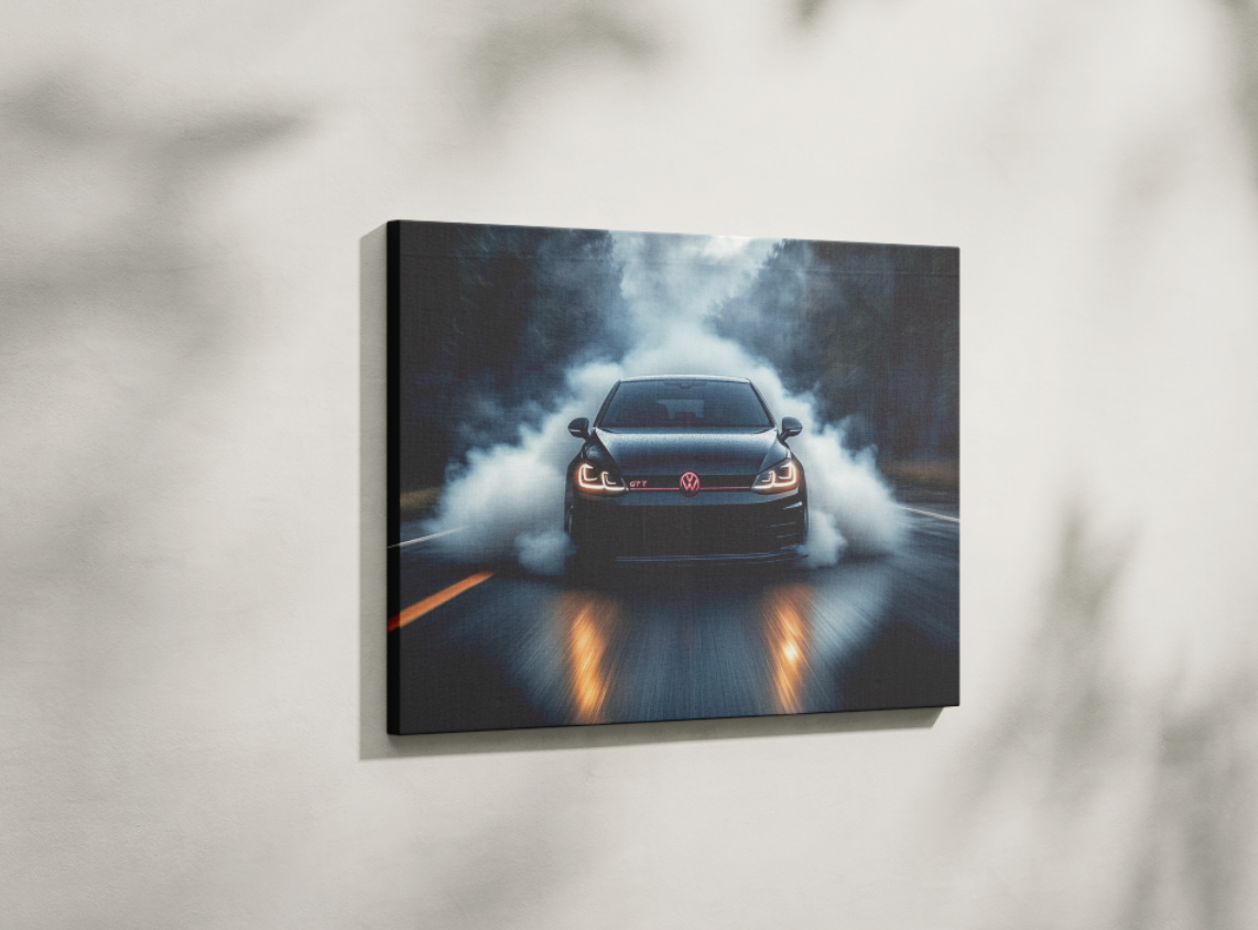 VOLKSWAGEN GOLF CANVAS ART