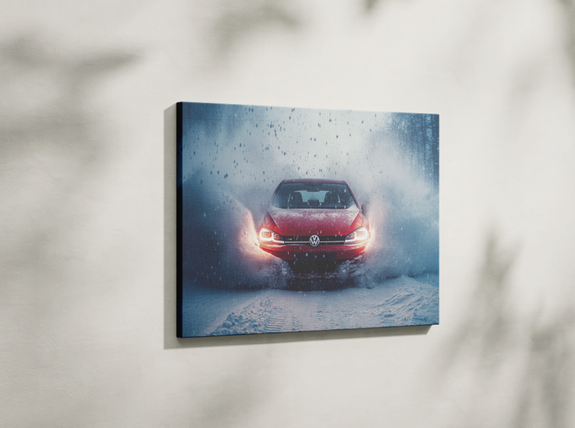 VOLKSWAGEN GOLF CANVAS ART