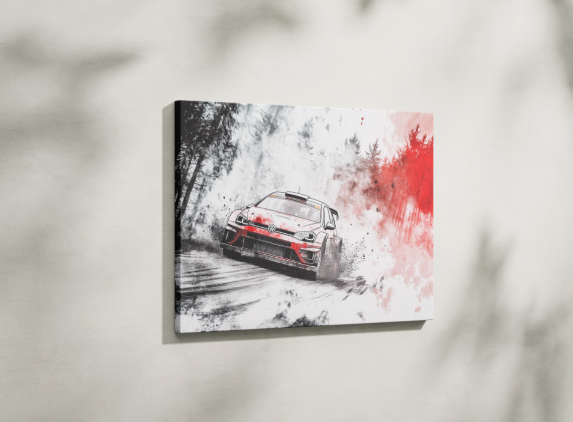 VOLKSWAGEN GOLF CANVAS ART