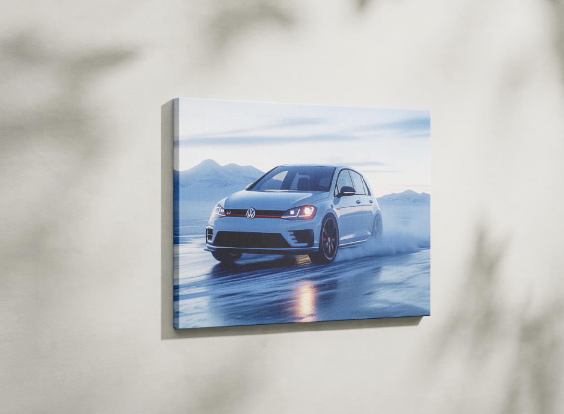 VOLKSWAGEN GOLF CANVAS ART