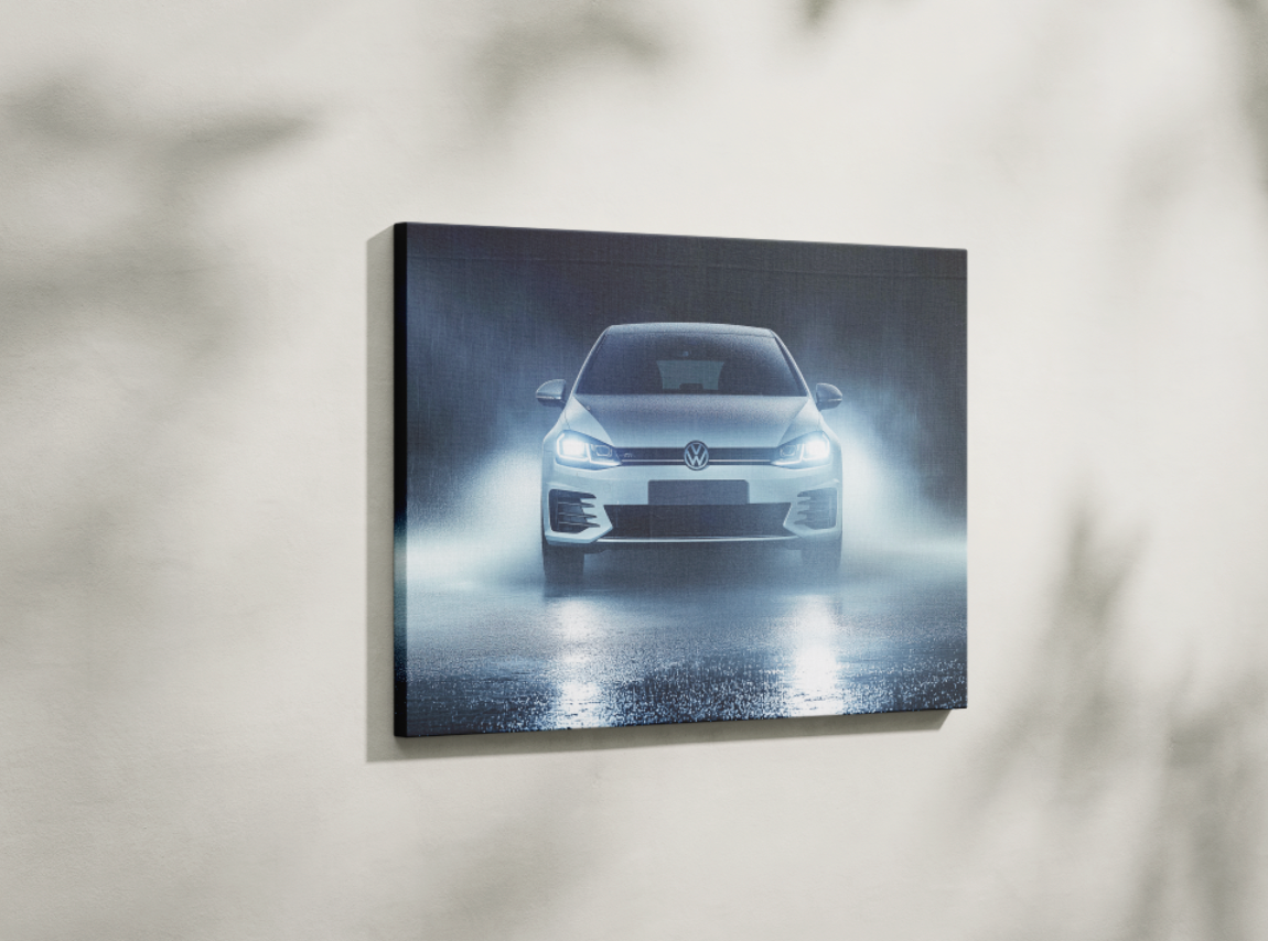 VOLKSWAGEN GOLF CANVAS ART