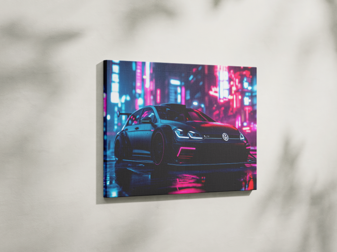 VOLKSWAGEN GOLF CANVAS ART